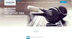 Desktop Screenshot of frontlinecallcenter.com