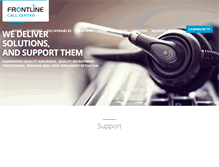 Tablet Screenshot of frontlinecallcenter.com